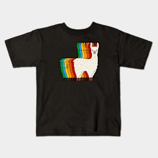 Retro Alpaca Kids T-Shirt